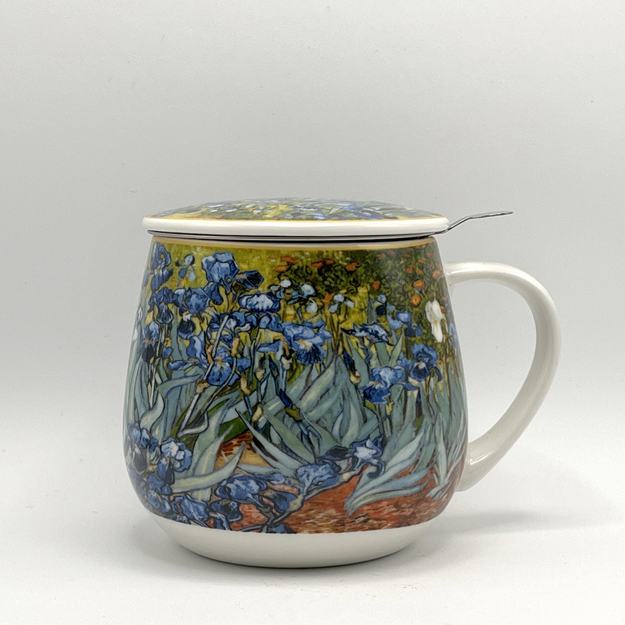 Taza  con tapa y filtro Irises 