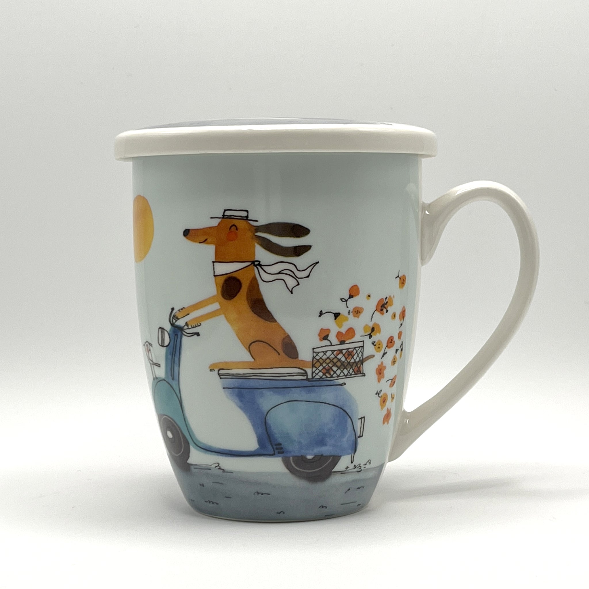 Taza  con tapa y filtro Pires