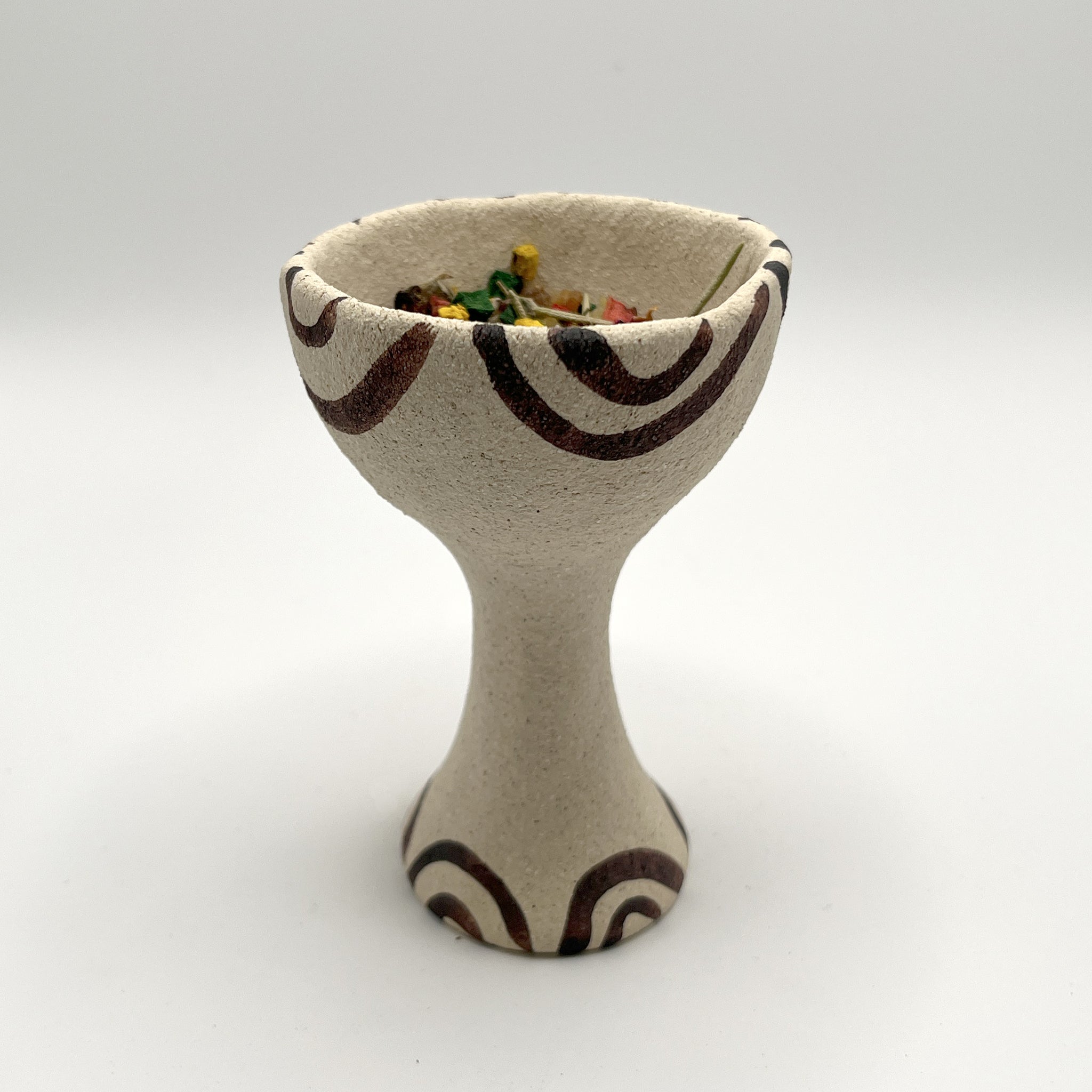 copalera artesanal de cerámica