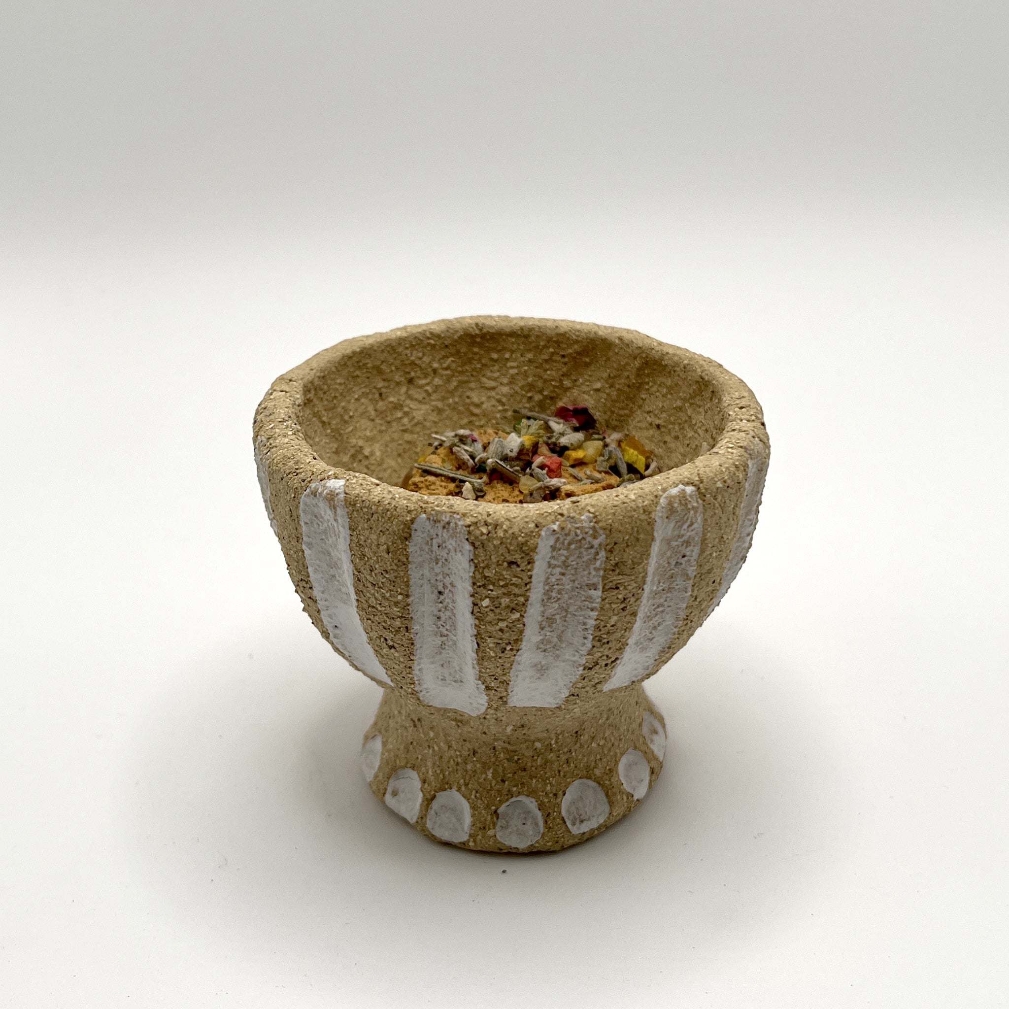 copalera artesanal de cerámica