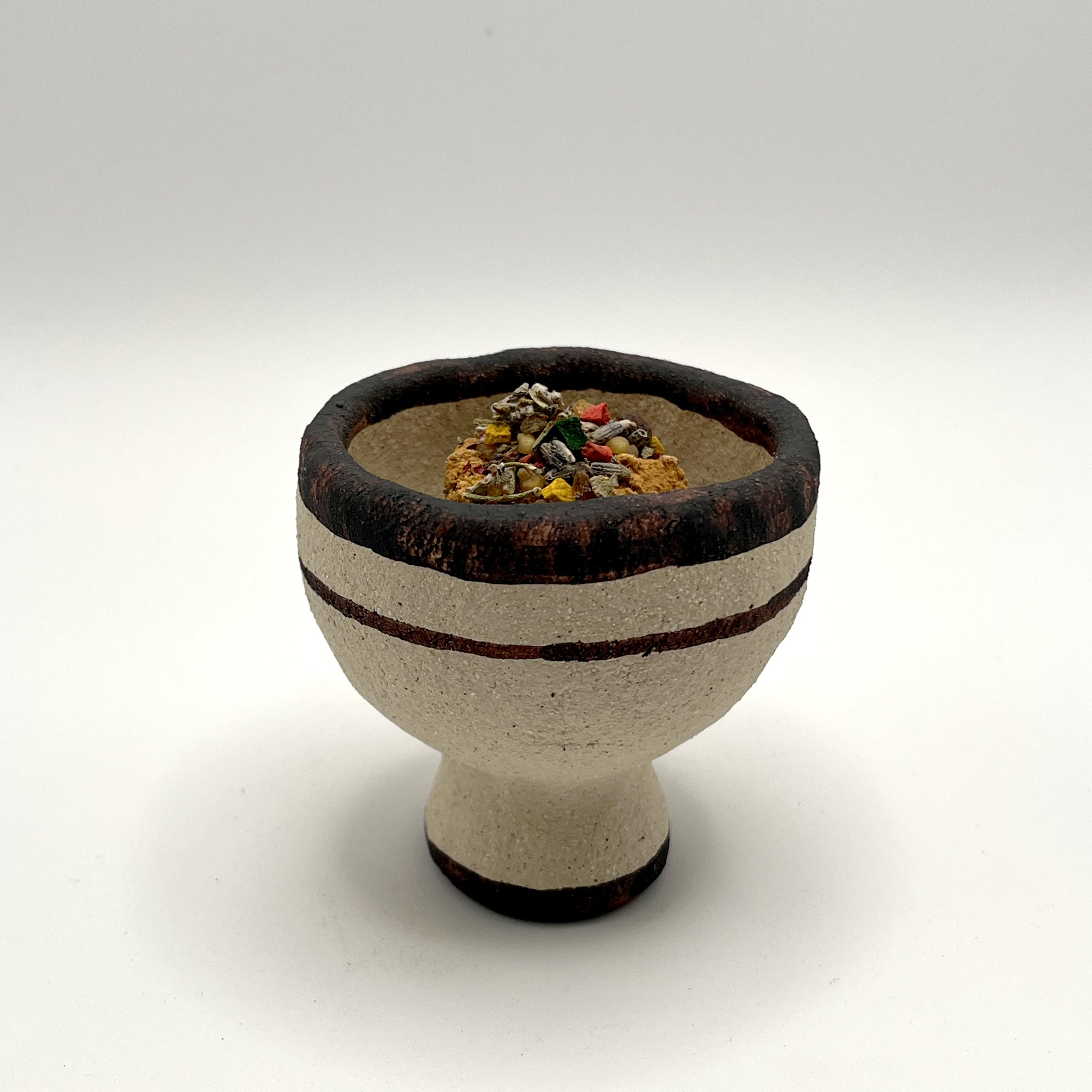 copalera artesanal de cerámica