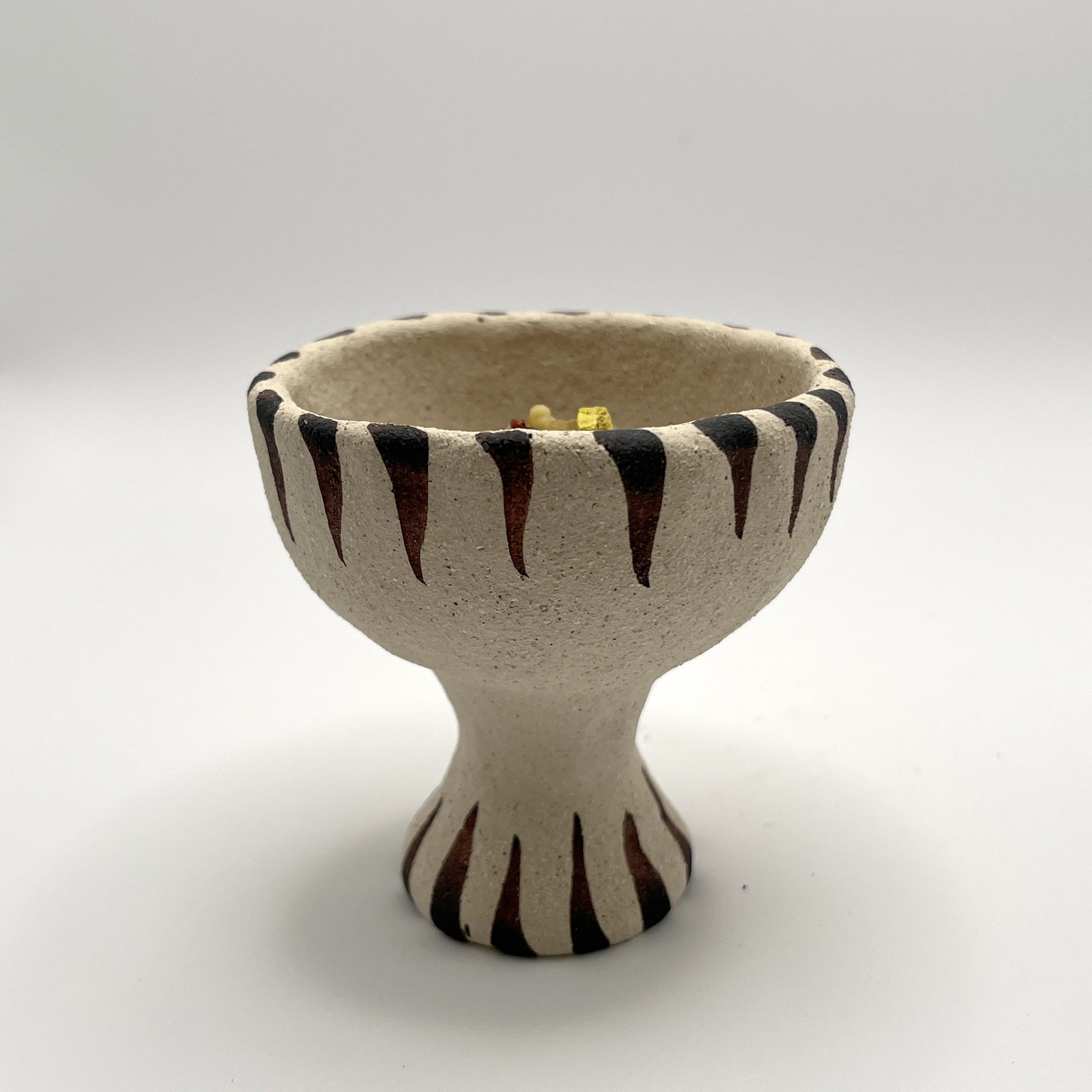 copalera artesanal de cerámica