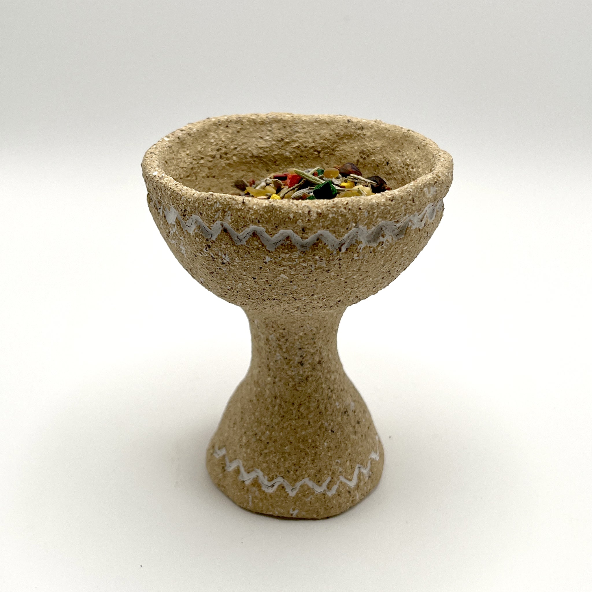 copalera artesanal de cerámica