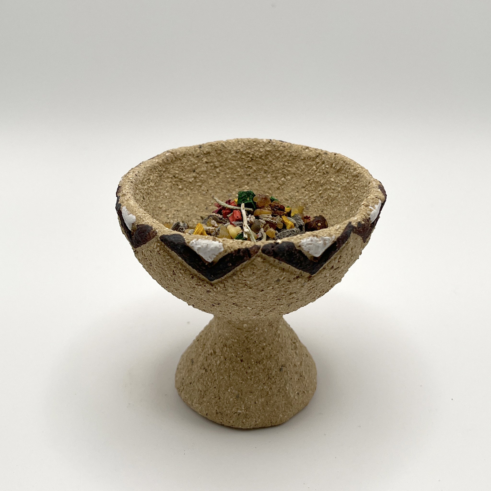 copalera artesanal de cerámica