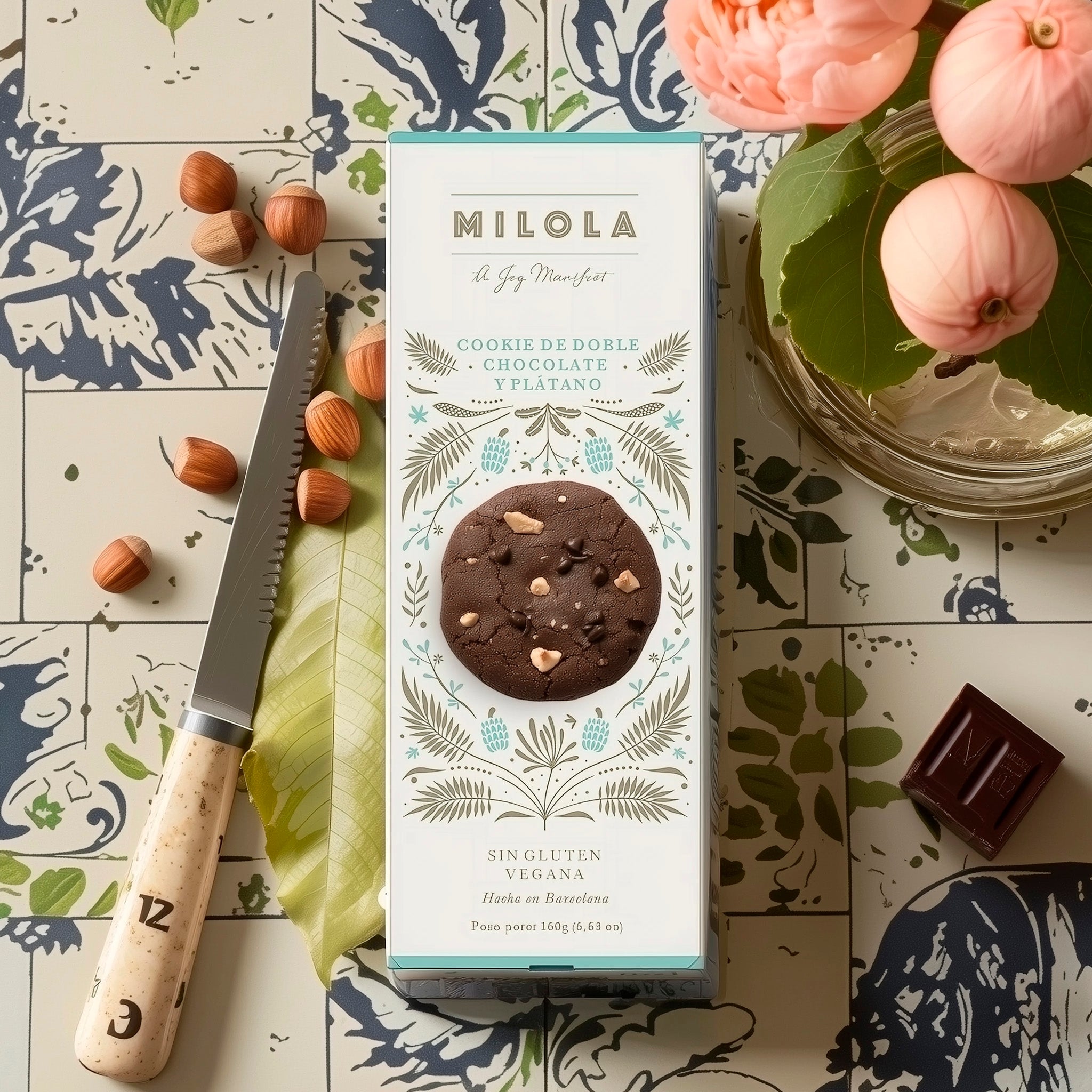 Cookies Milola doble chocolate y banana