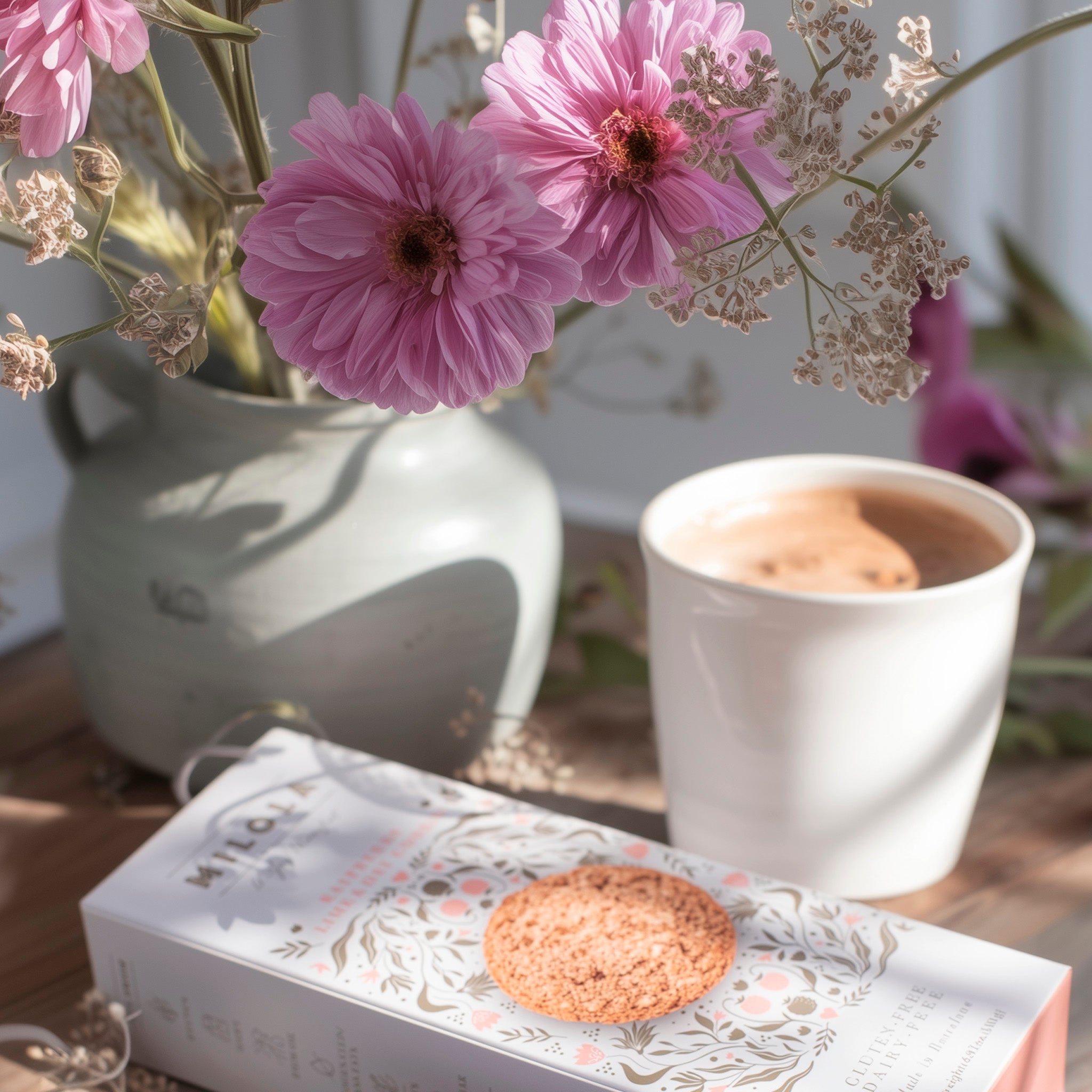 Cookies Milola de frambuesa, lima y avena