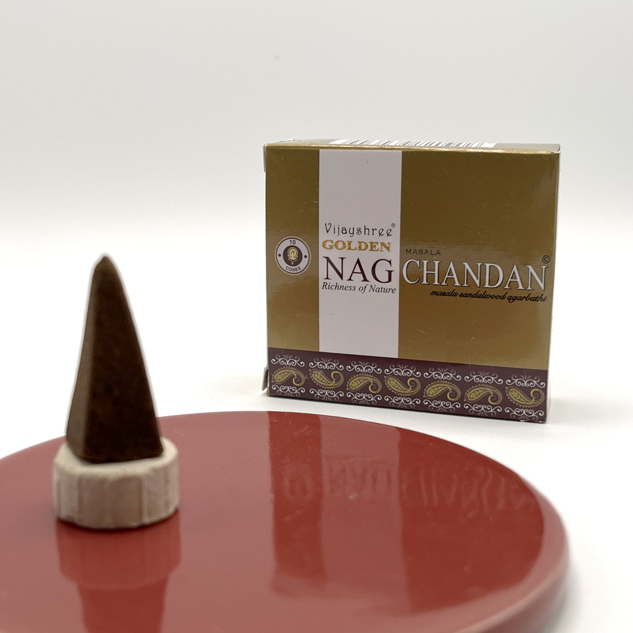 Conos de incienso Golden Nag Chandan