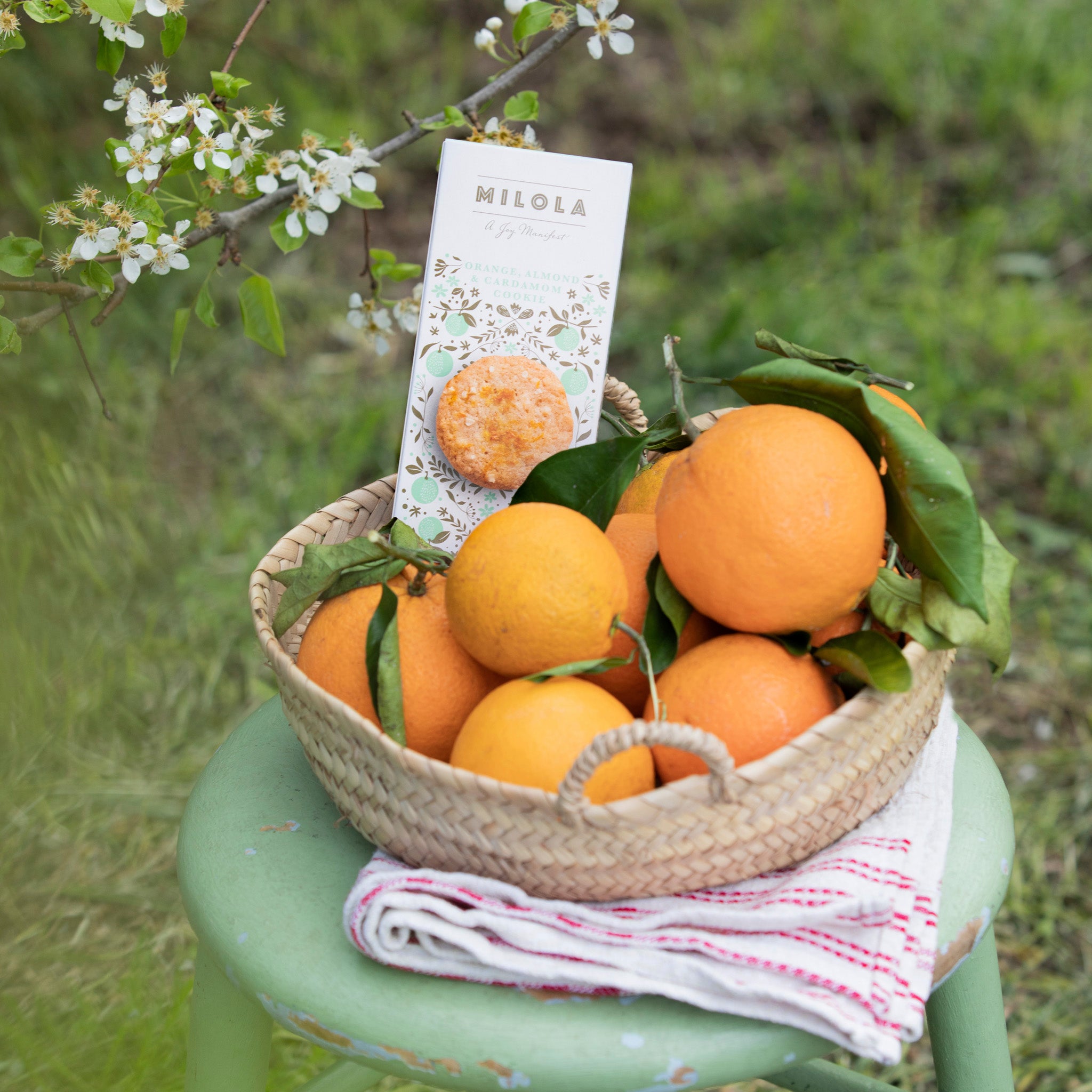 Cookies Milola de naranja, almendra y cardamomo