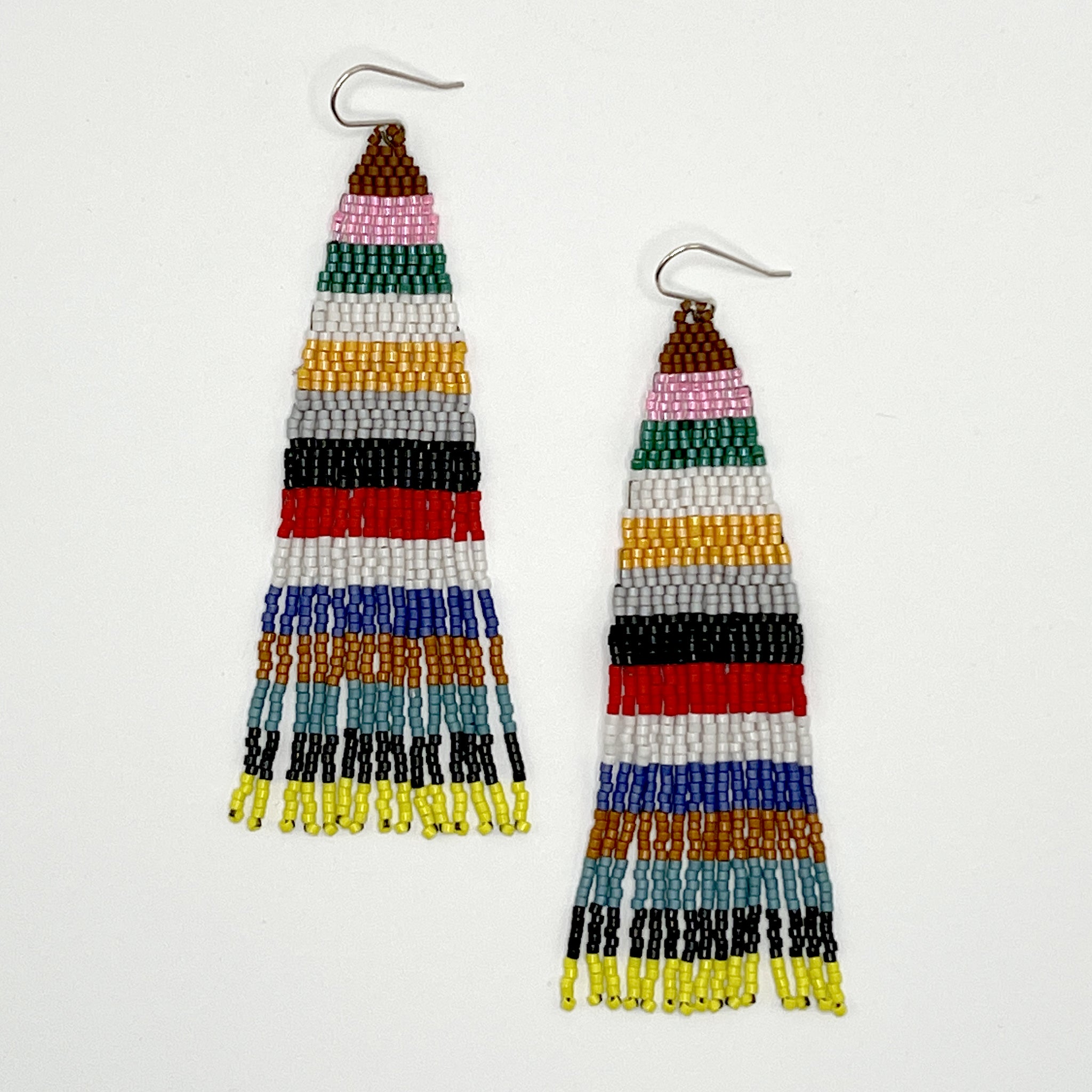 En Flor, pendiente artesanal con la técnica japonesa Miyuki