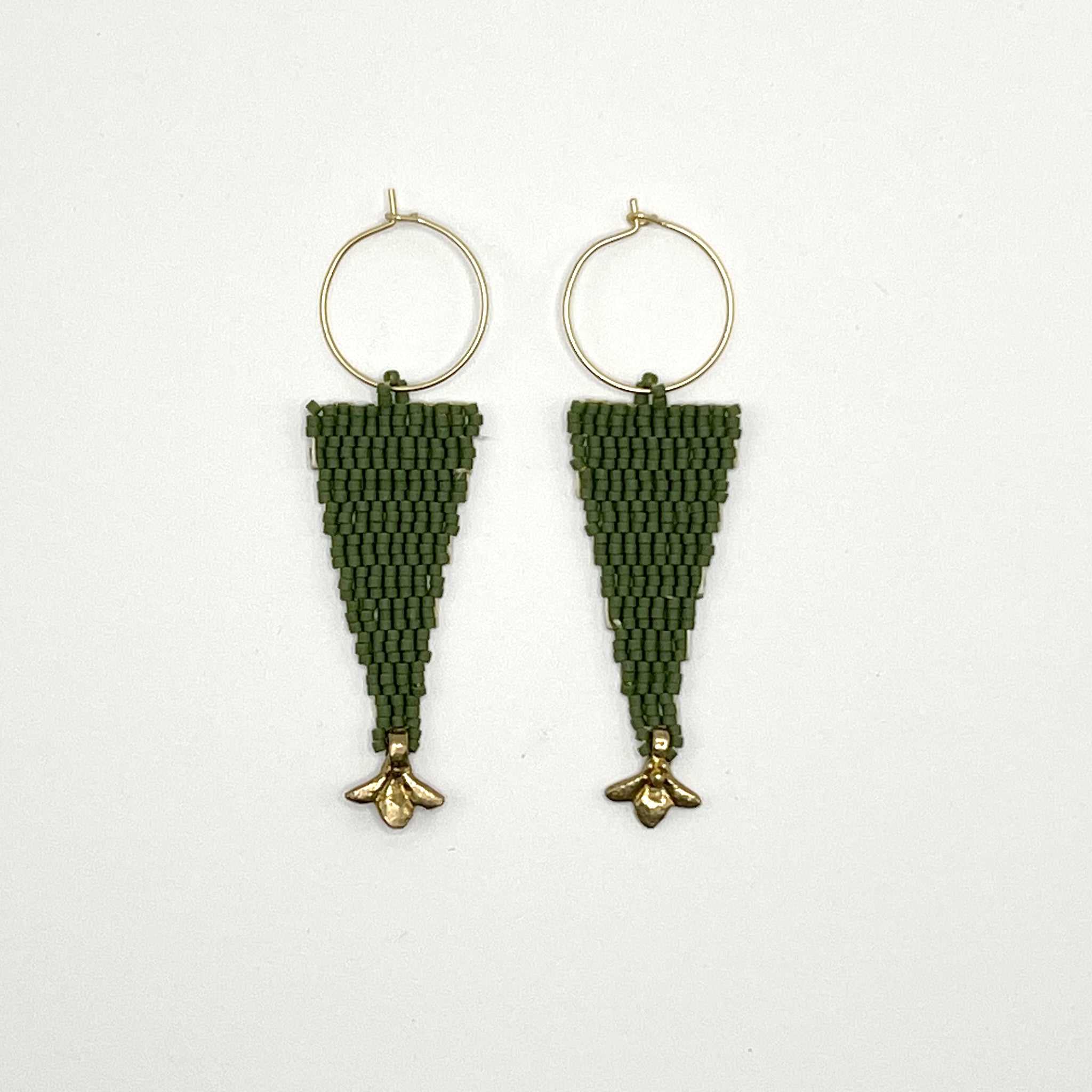 En Flor, pendiente artesanal con la técnica japonesa Miyuki